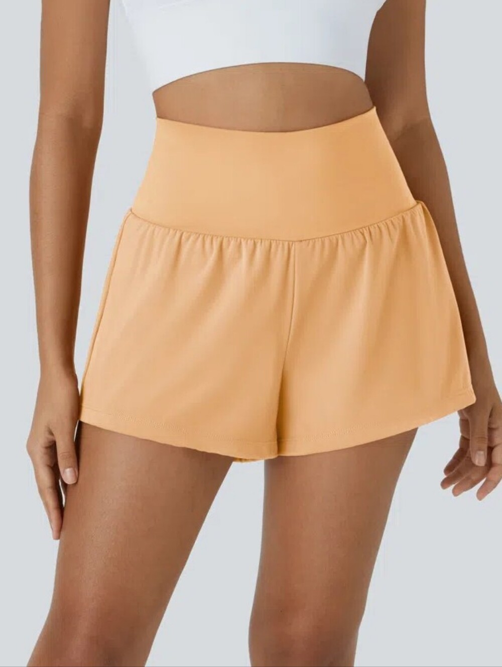NWT Halara SoftlyZero Airy Super High Waist 3" Shorts In Sunburst M